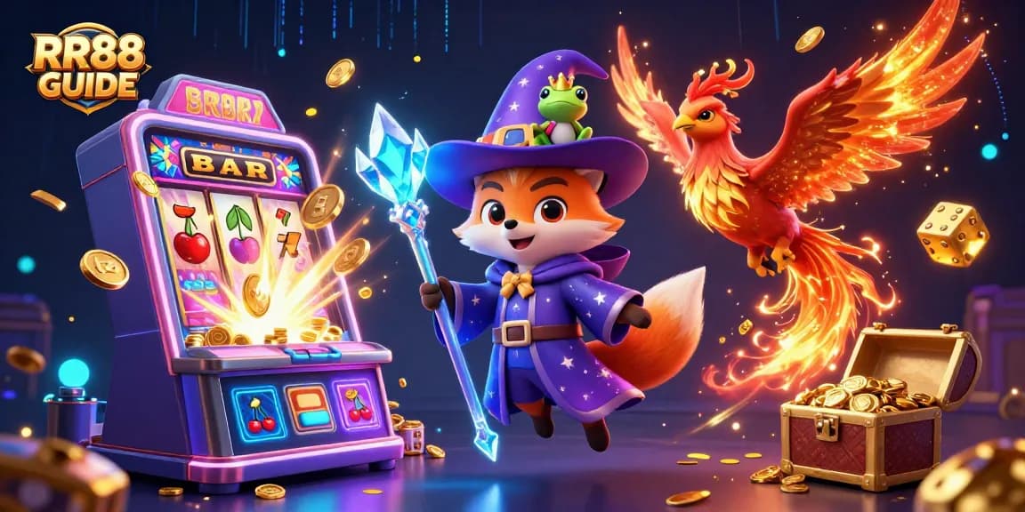 RR88 GUIDE shows players winning big at online slots and games with immersive casino visuals.