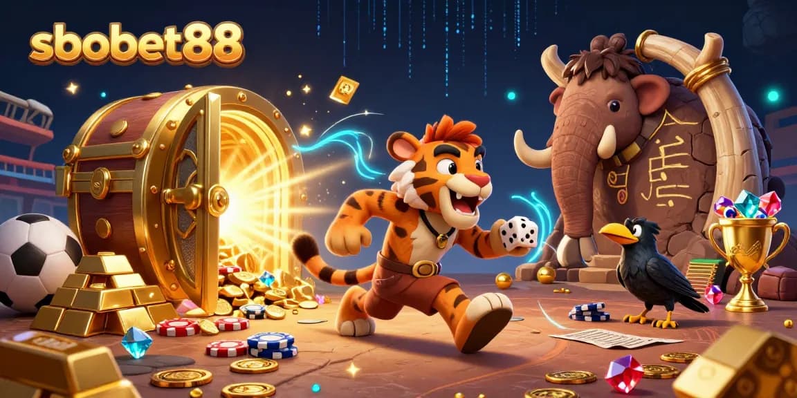 Experience sbobet88 thrill with a dynamic prehistoric casino featuring iconic characters and exciting game elements.
