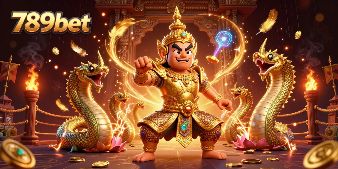 Engage with 789bet in this vivid 3D illustration of dynamic gambling elements and characters.