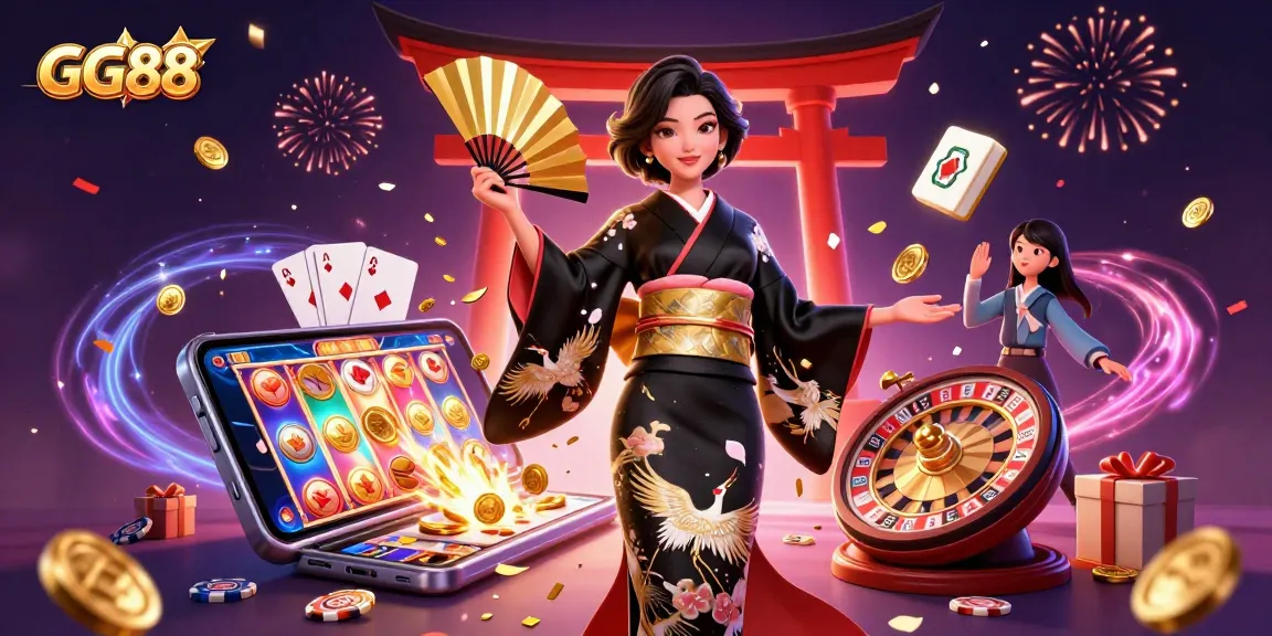 Experience thrilling gambling at GG88 with vibrant game elements and an elegant atmosphere.
