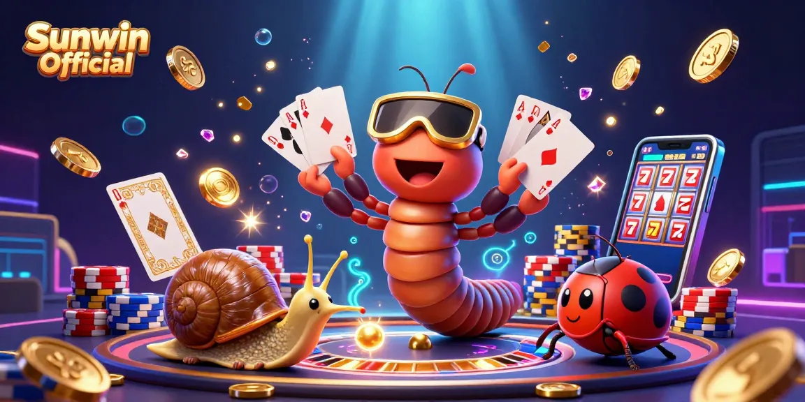 Experience thrilling moments with Sunwin Official as cartoon characters heighten the excitement in this vibrant casino scene.