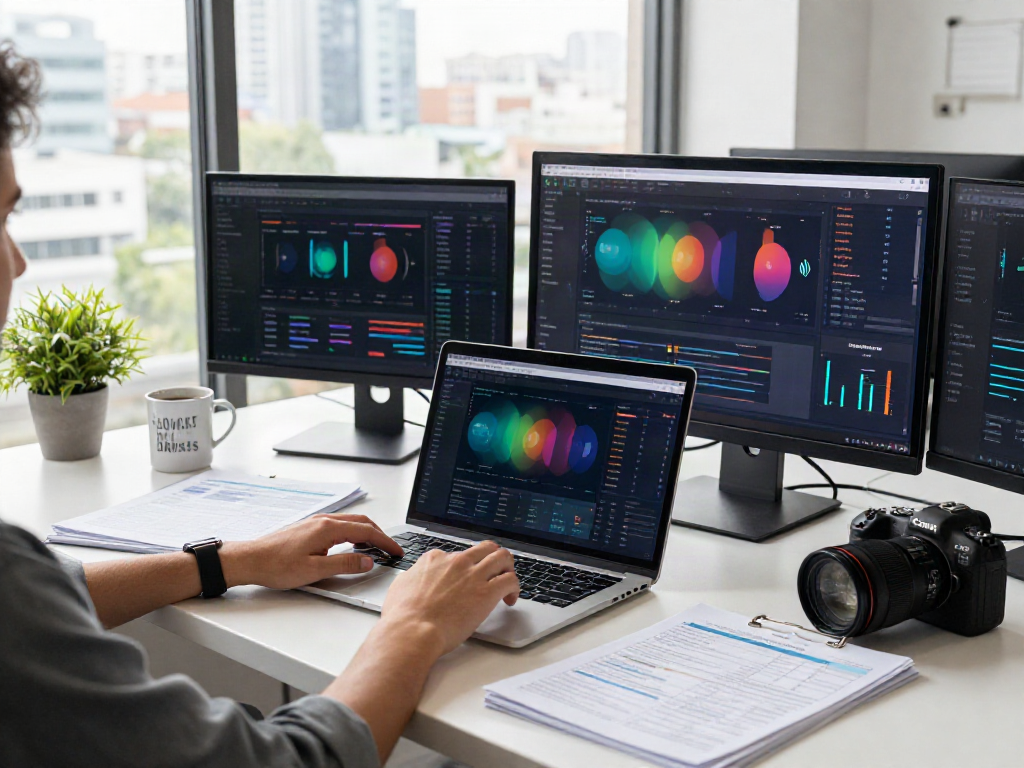 Digital marketing workspace analyzing rokok 88 SEO performance insights