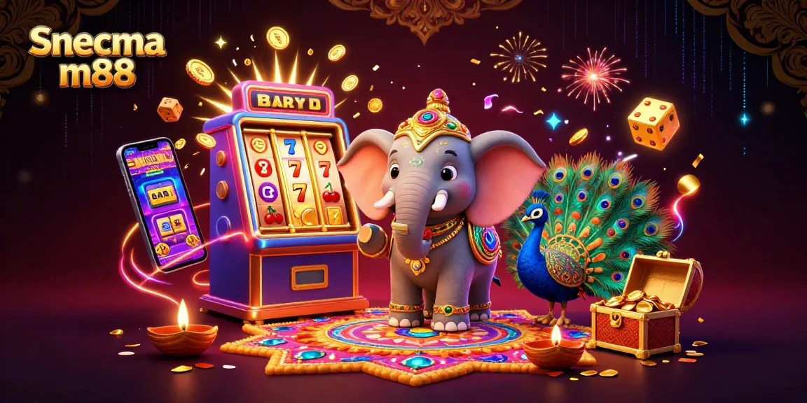 Experience the thrill of Snecma m88 with a dynamic 3D casino illustration showcasing vibrant characters and jackpot excitement.