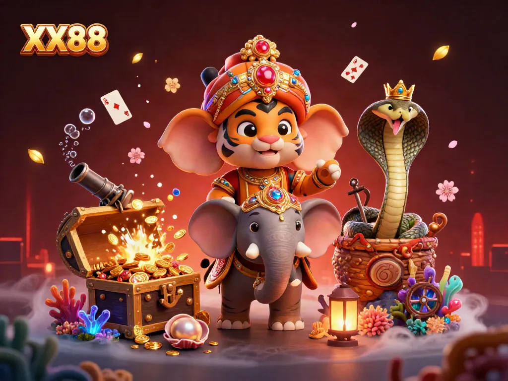 Engage in thrilling gaming experiences at XX88 with vibrant visuals of excitement and fortune.