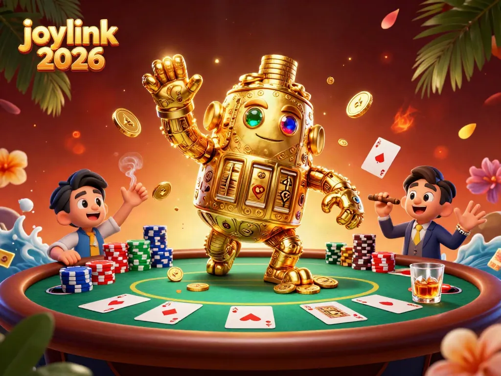 Spin the slots with joylink 2026 and win big in this exciting casino illustration.
