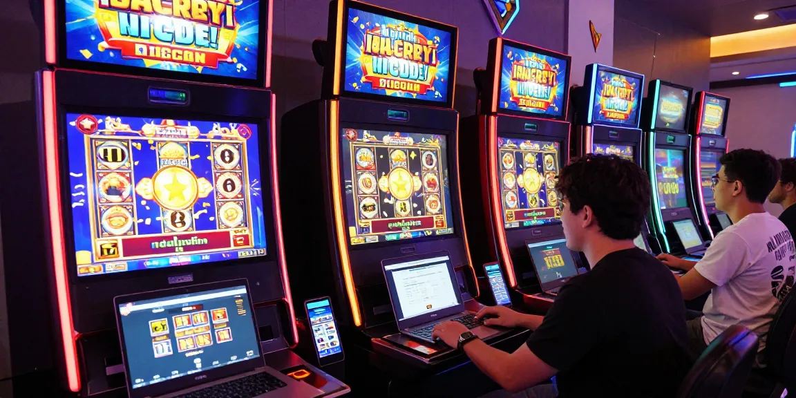 Players celebrating a big win on slot gacor online platform with interactive graphics.