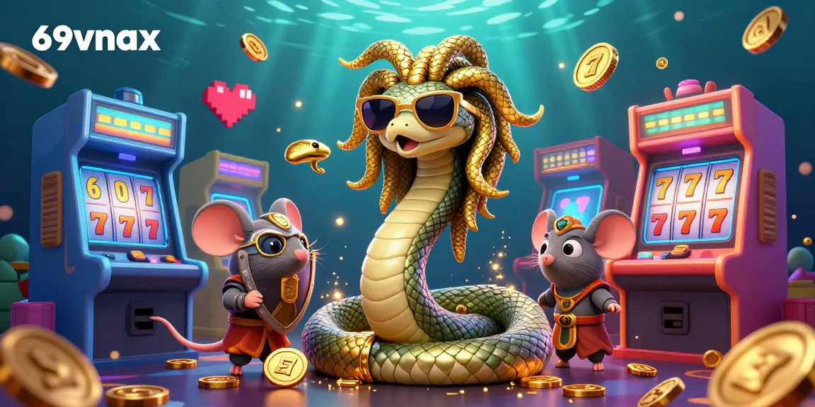 Experience thrilling opportunities with 69vnax in a vibrant casino scene featuring engaging game elements.